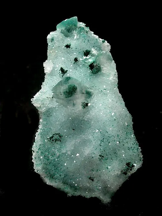 Gypsum, Atacamite, Quartz image