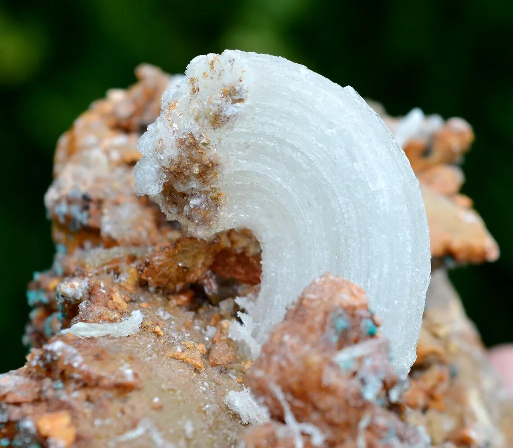 Gypsum "crosse" 1239 grams - Bou Beker, district, Jerada Province, Oriental Region, Morocco image