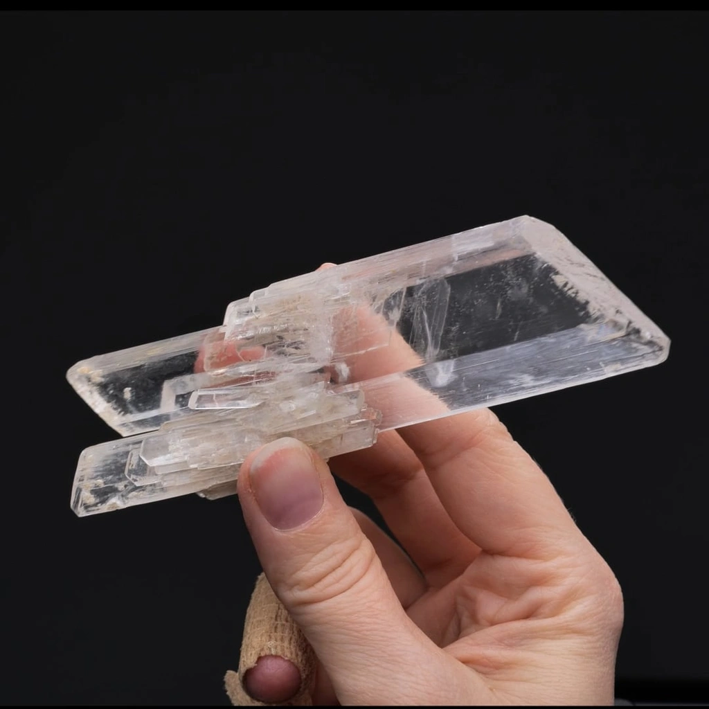 Gypsum from Fontainebleau, Ile-de-France, France - image 1