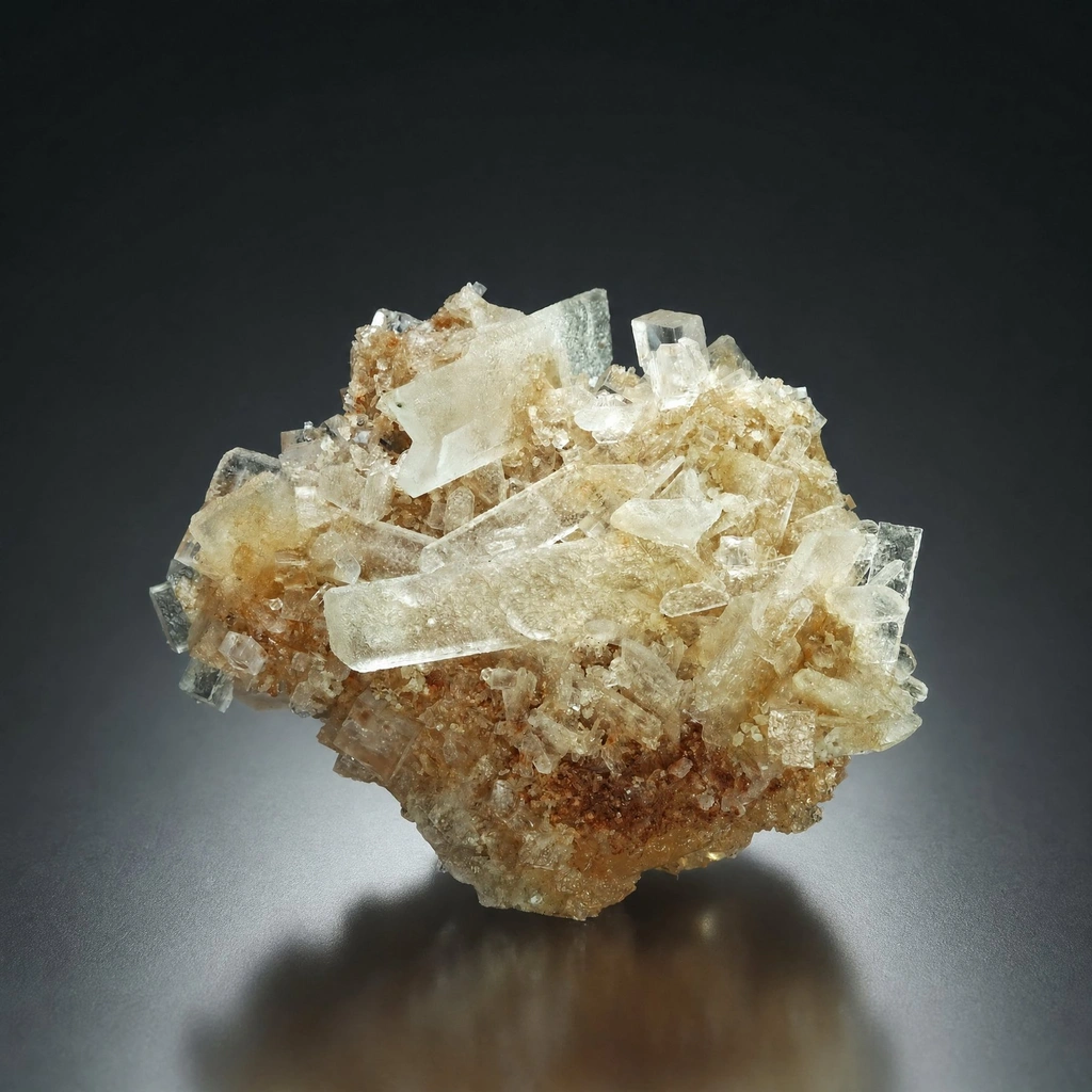 Gypsum from Sollstedt Potash Works, Thuringia, Germany image