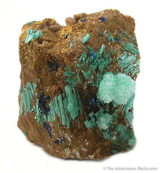 Gypsum Included By Malachite image