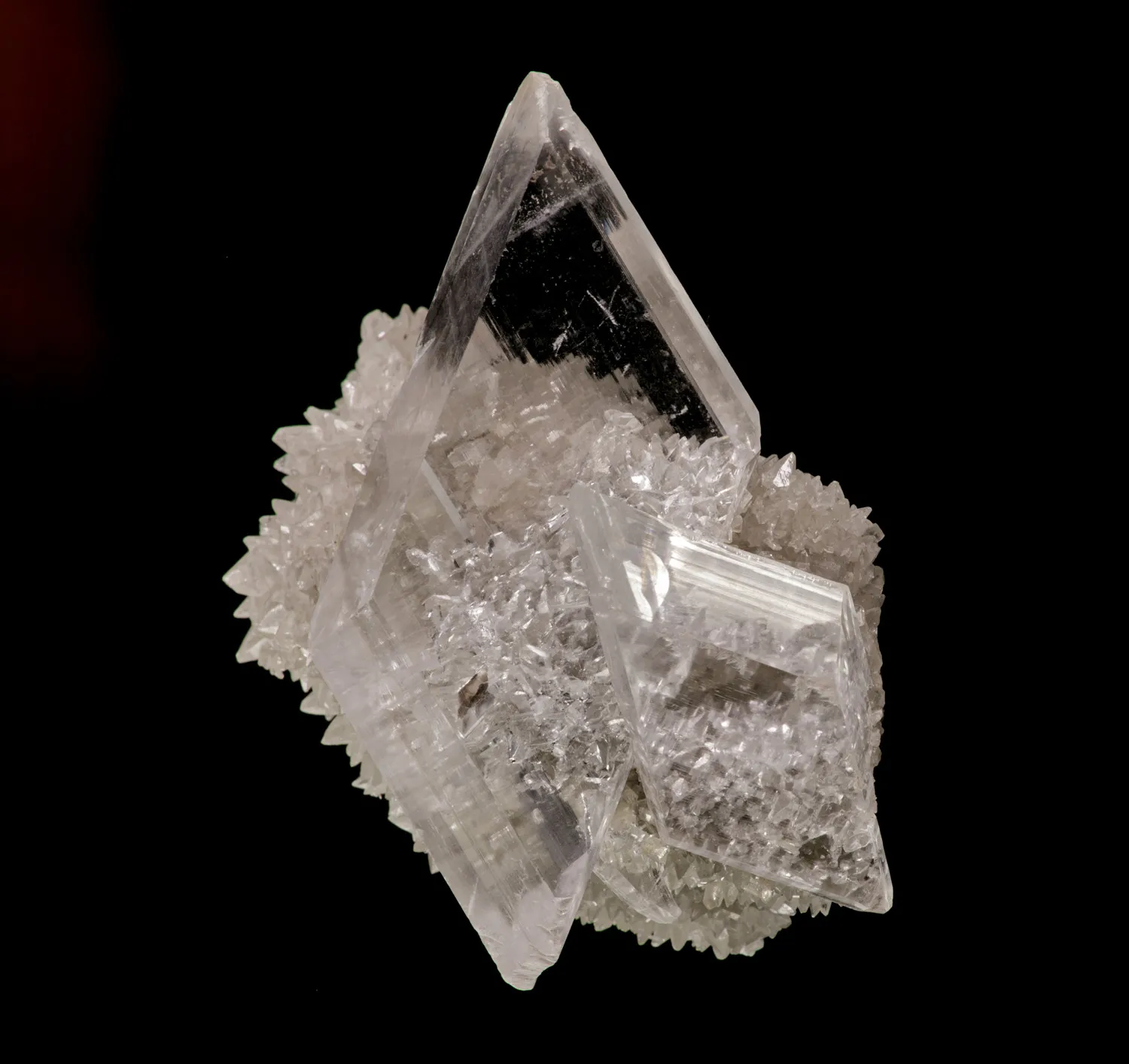 Gypsum on Calcite cast from Mexico, Chihuahua, Naica - image 4