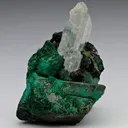 Gypsum on Malachite ps. after Azurite - image 1