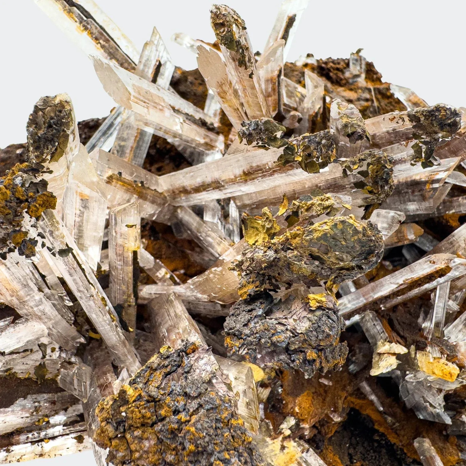 Gypsum on Matrix from Greece, Attica, Lavrion Mining District - image 2