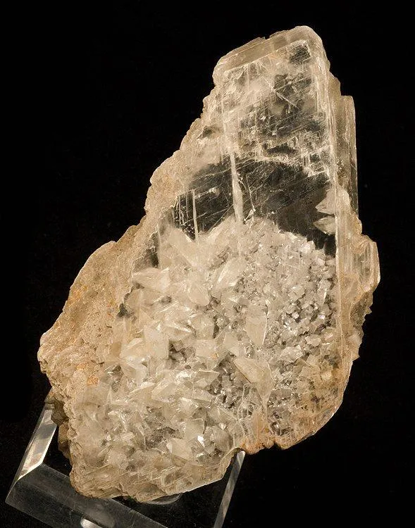 Gypsum (Var: Selenite), Calcite image