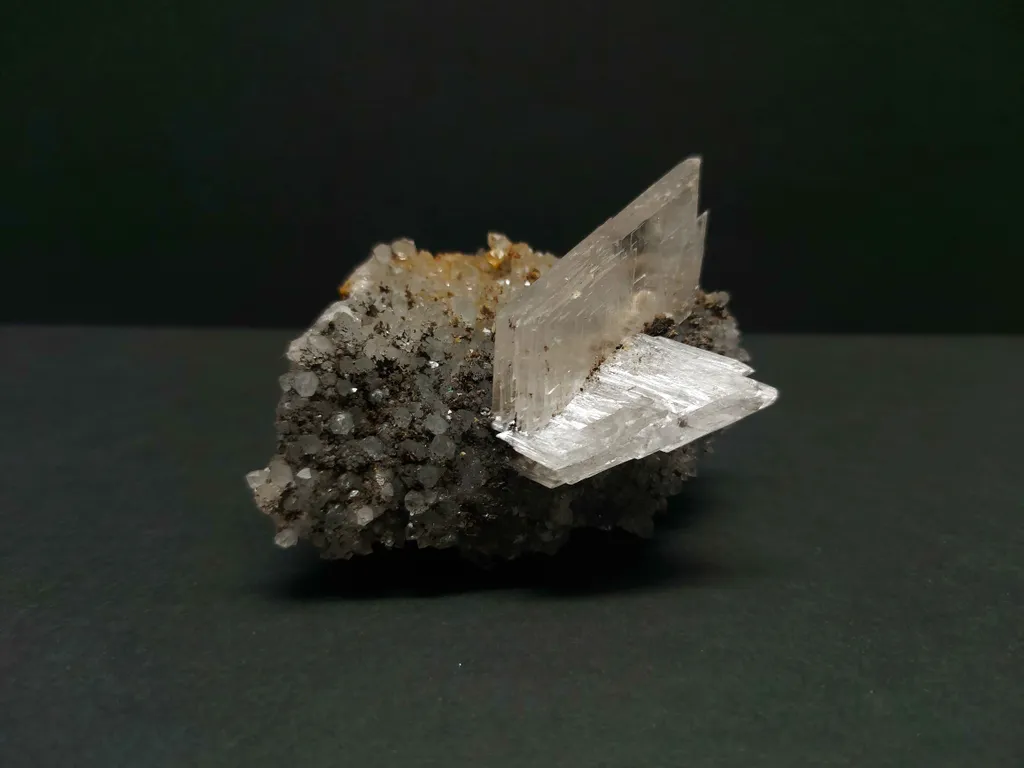 Gypsum var. Selenite from Romania, Maramureș County, Cavnic, Cavnic Mine image