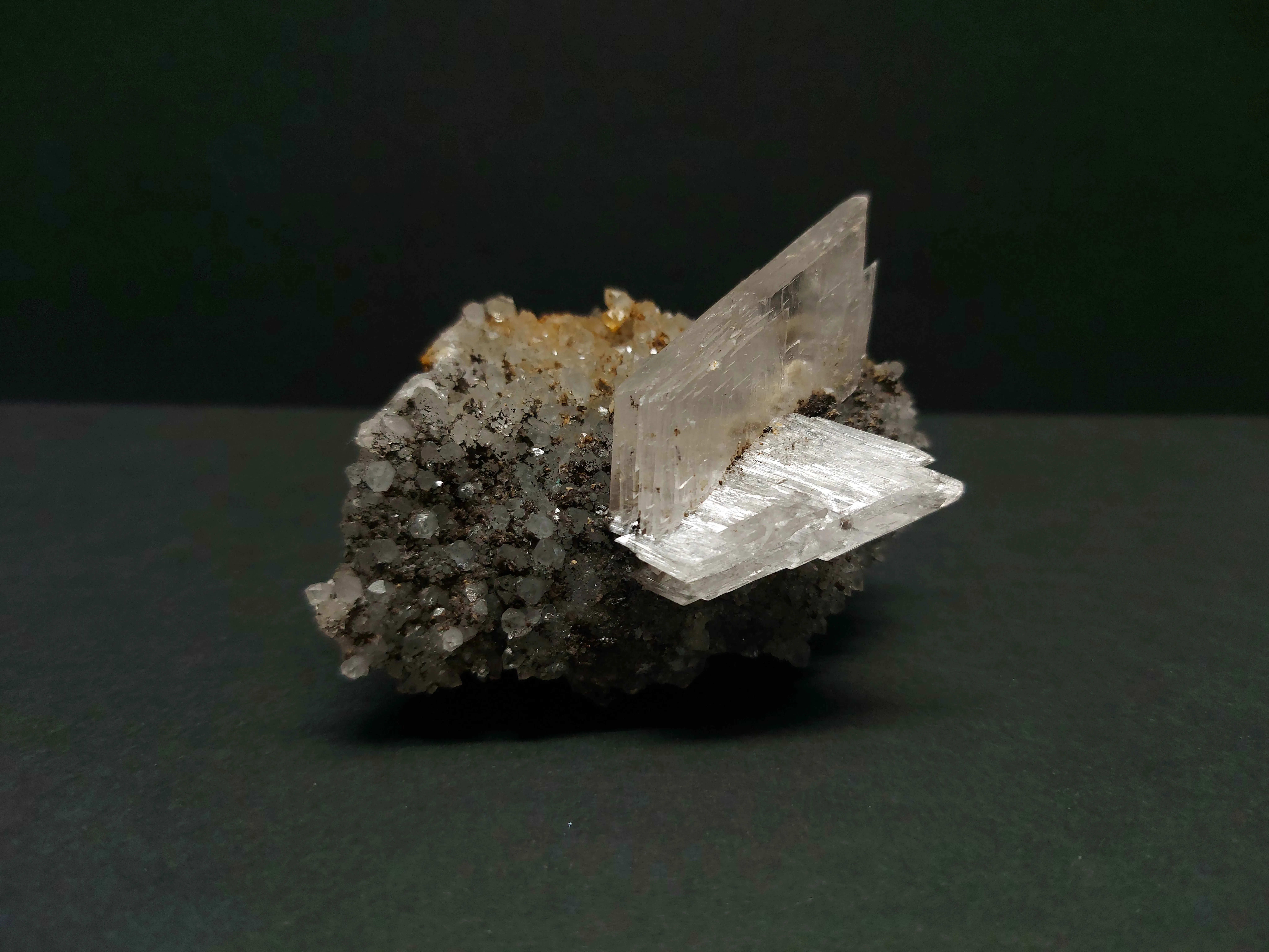 Gypsum var. Selenite from Romania, Maramureș County, Cavnic, Cavnic Mine - image 1