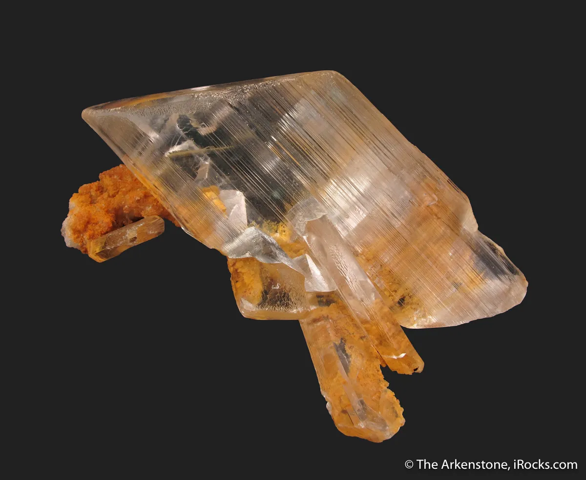 Gypsum var. Selenite, with Calcite - image 5
