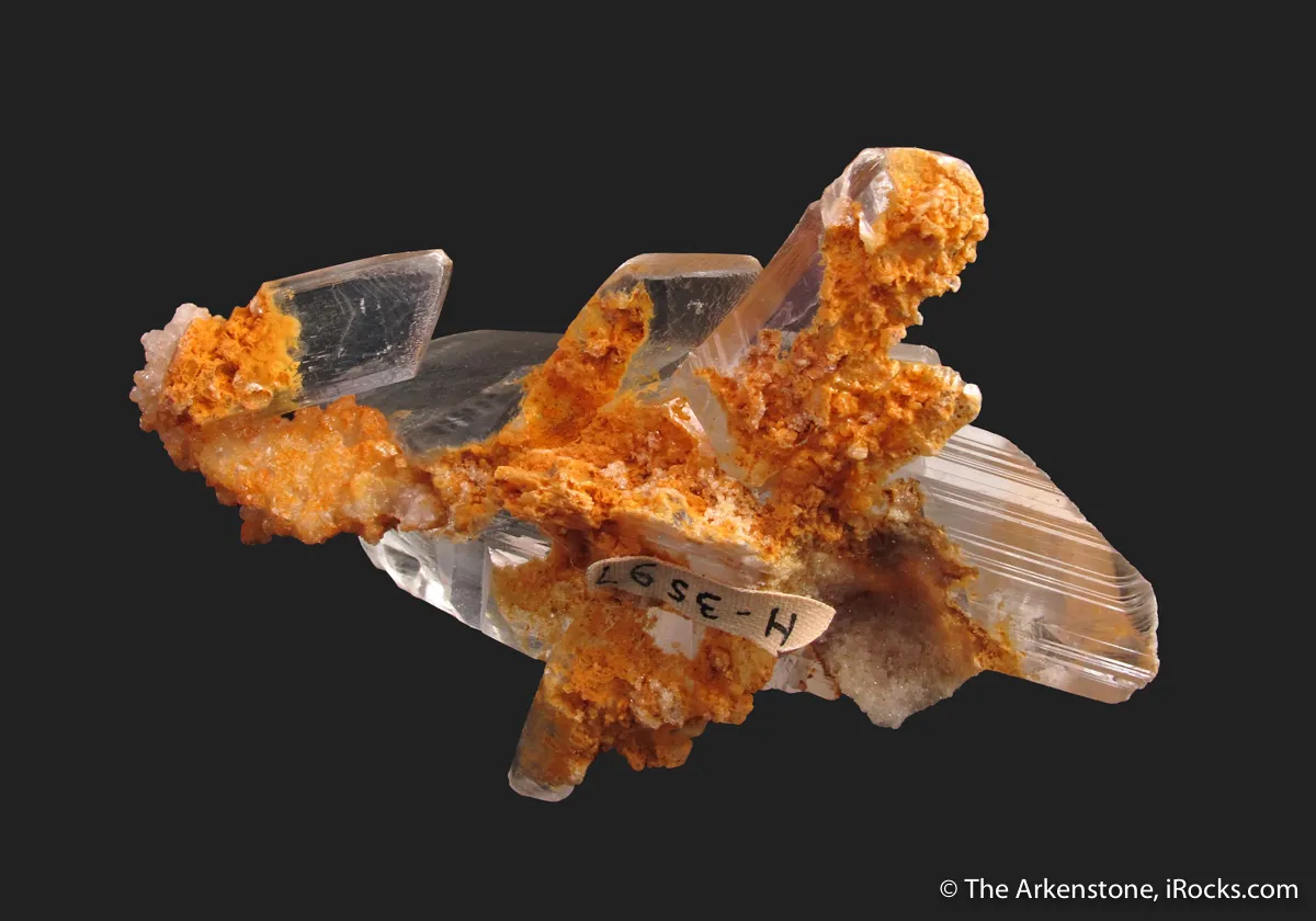 Gypsum var. Selenite, with Calcite - image 4