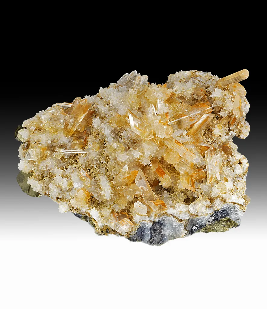 Gypsum with Calcite, Galena, Pyrite image