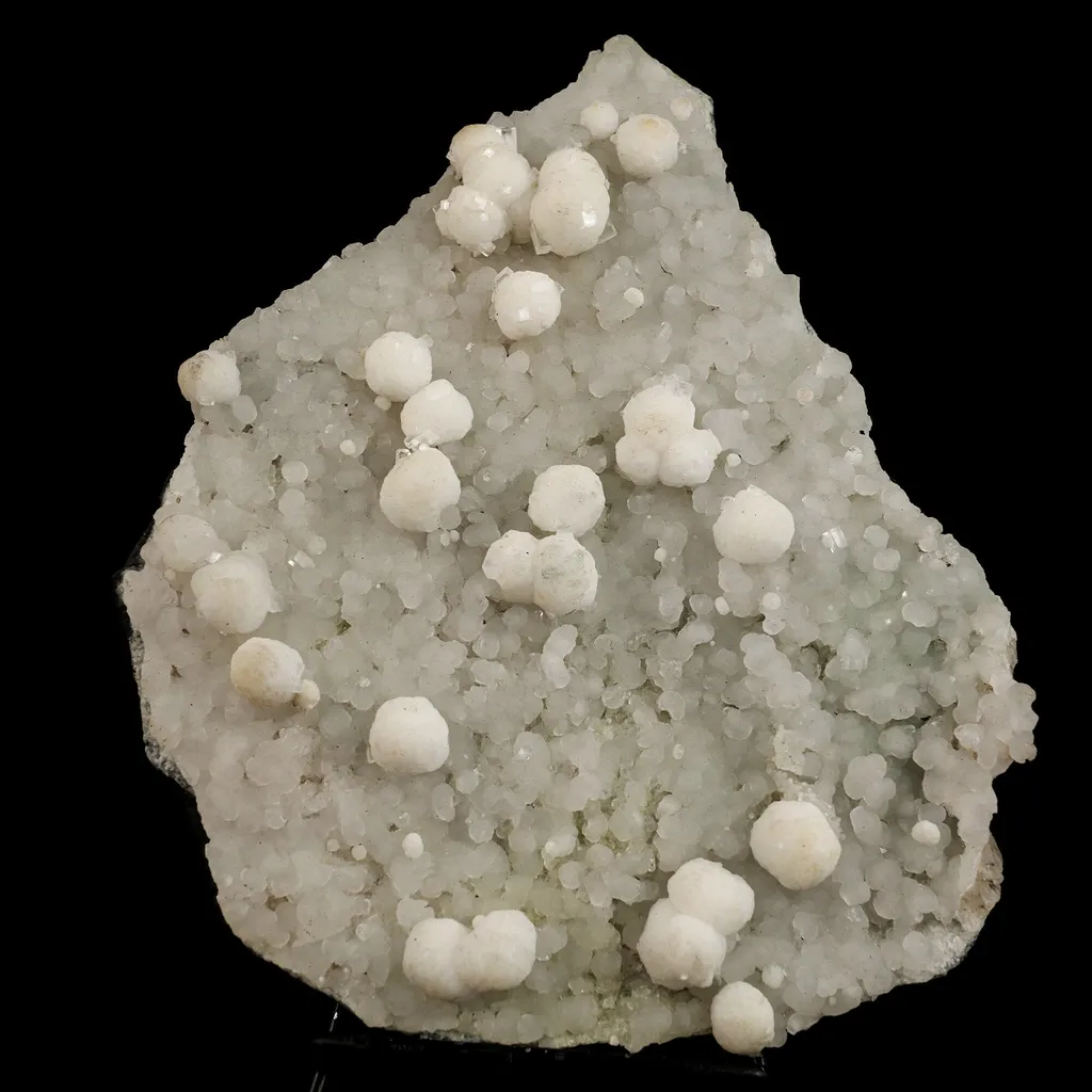 Gyrolite Crystal on prenite Natural Mineral Specimen image