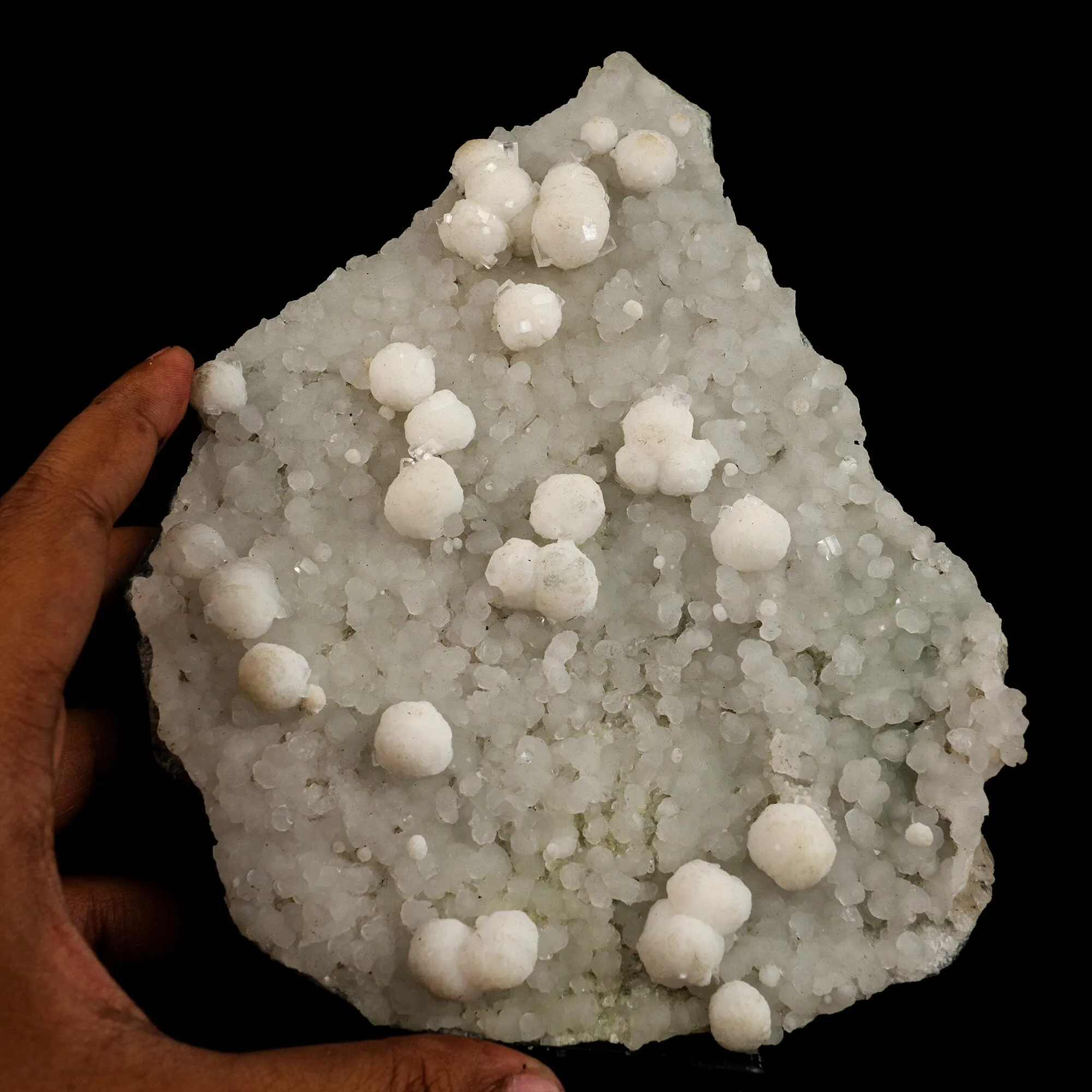 Gyrolite Crystal on prenite Natural Mineral Specimen - image 4