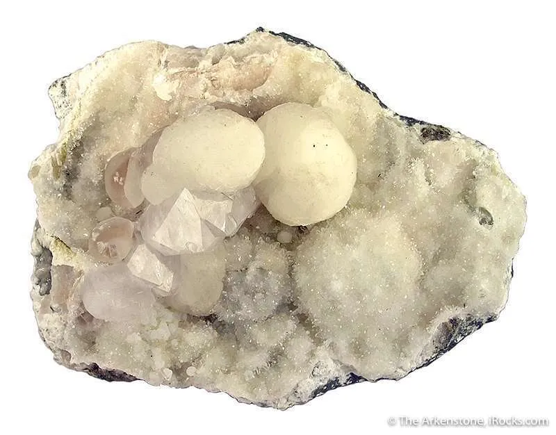 Gyrolite, Quartz, Calcite image
