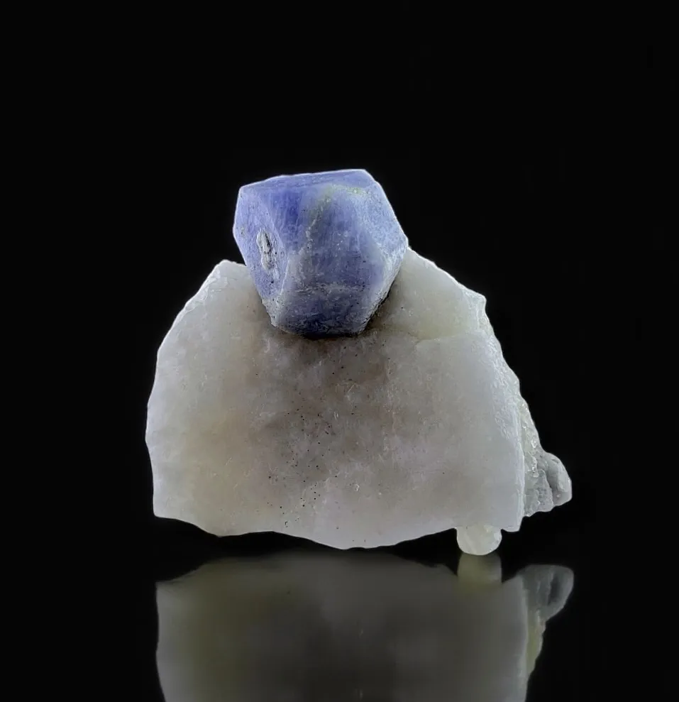 Hackmanite on Calcite from Afghanistan, Badakhshan, Kokcha Valley - image 2