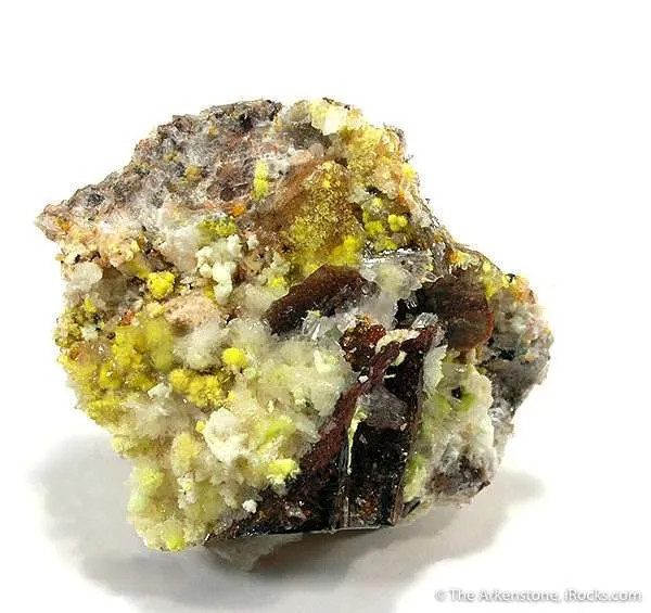 Haiweeite on Selenite - image 1