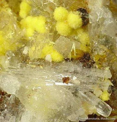 Haiweeite on Selenite - image 2