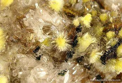 Haiweeite on Selenite - image 2