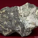 Haleniusite-(La) (type locality) with Ferriallanite-(Ce), Bastnasite-(La), Tornebohmite-(La), and Brochantite - image 2