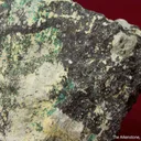 Haleniusite-(La) (type locality) with Ferriallanite-(Ce), Bastnasite-(La), Tornebohmite-(La), and Brochantite - image 3