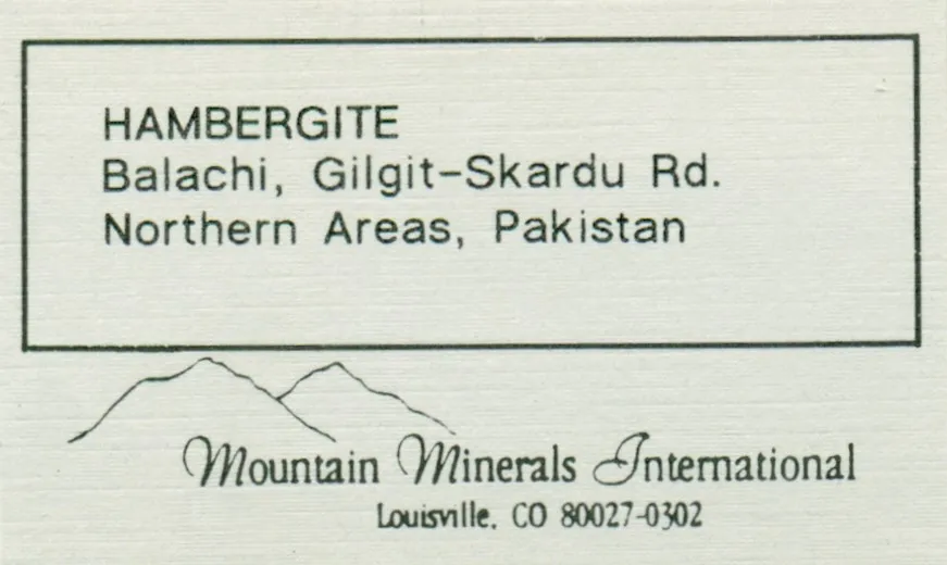 Hambergite - image 7