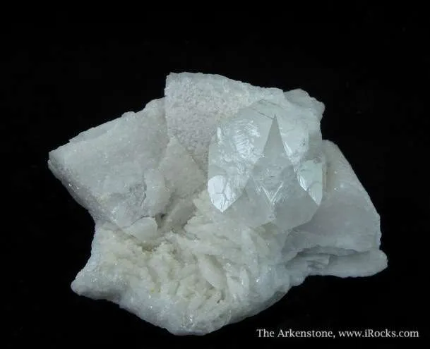 Hambergite (Cyclic Twin) and Albite image
