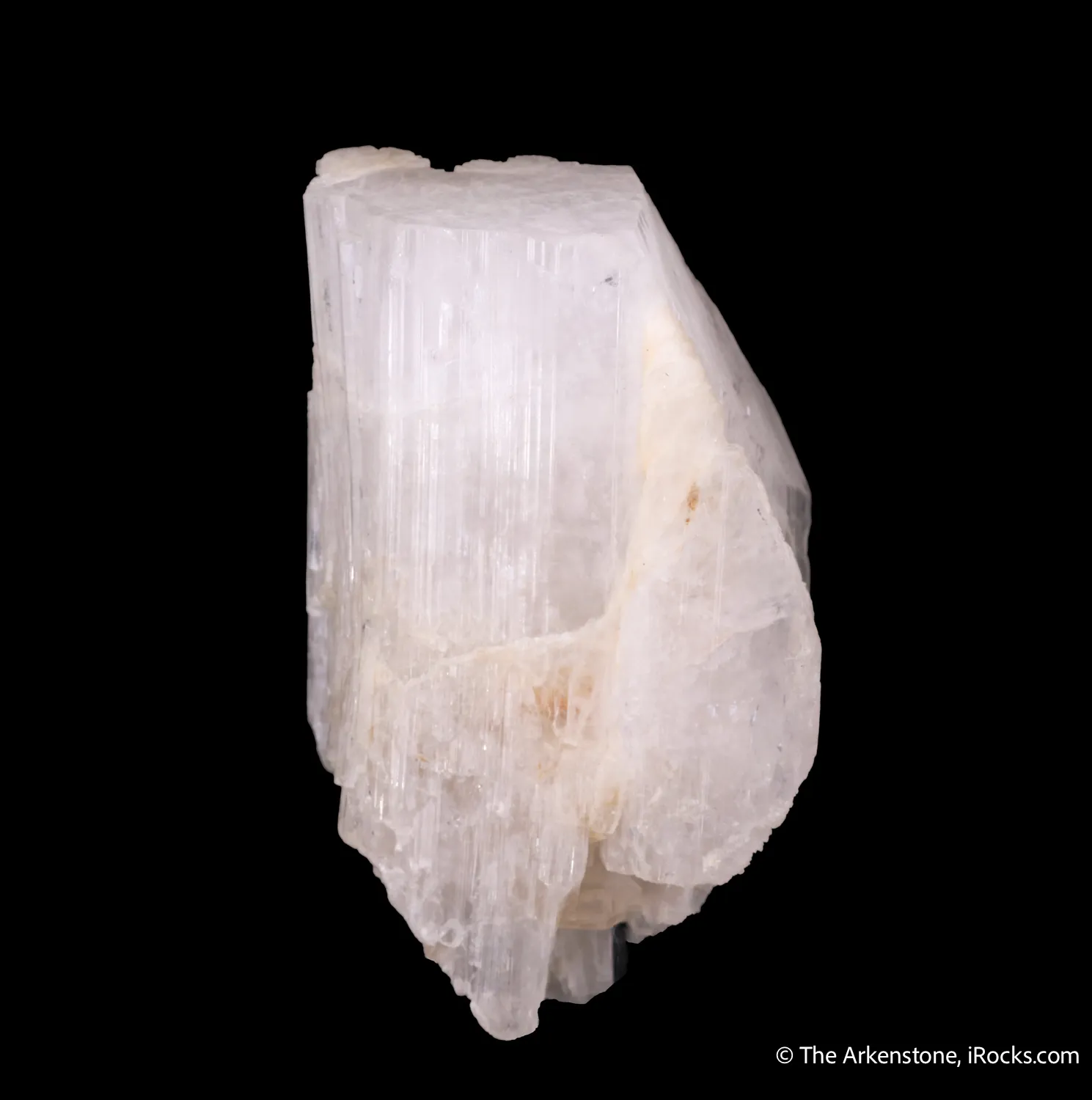 Hambergite (twinned) with Quartz - image 3