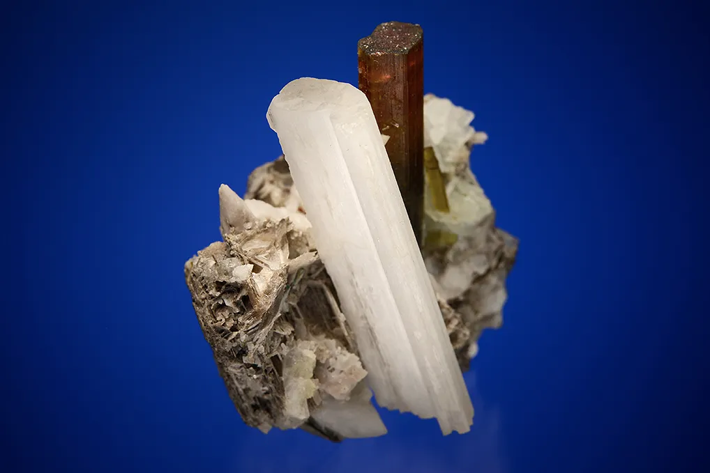 Hambergite with Elbaite (repaired) - image 4