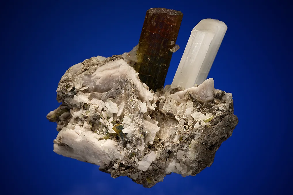 Hambergite with Elbaite (repaired) - image 3