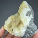 Harmotome on Prehnite - image 2