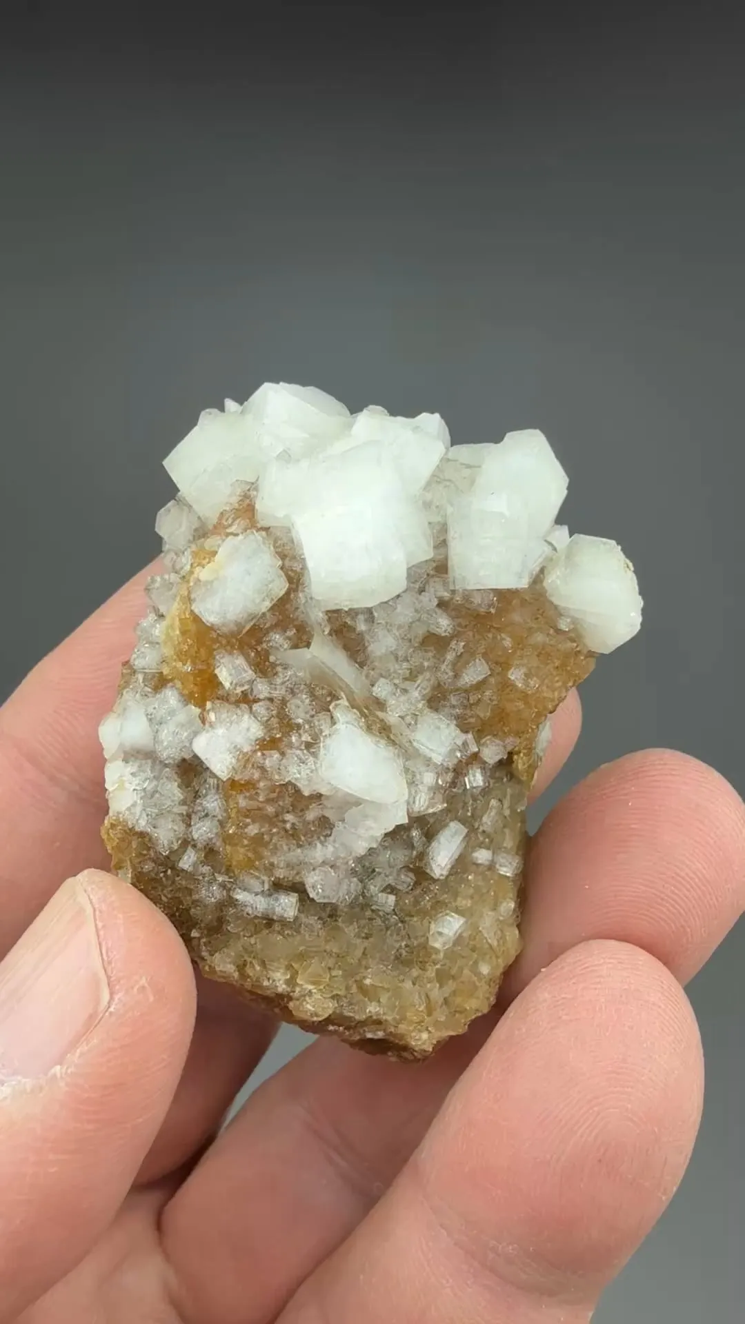 Harmotome with Calcite, Brewsterite - image 2