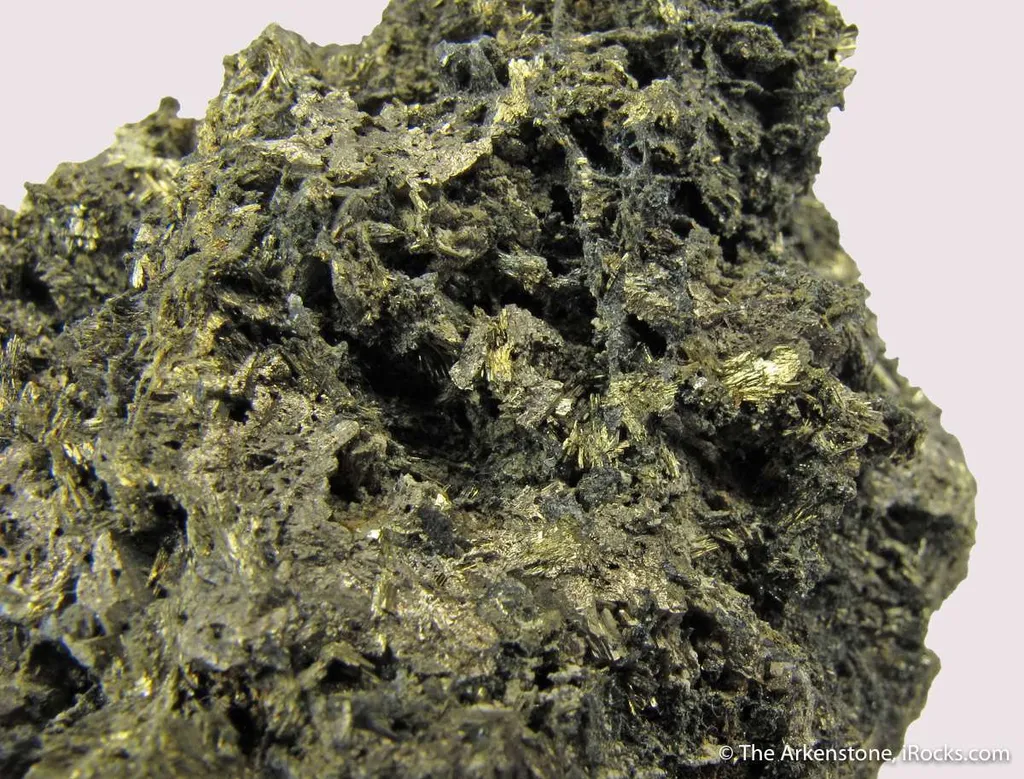 Hauchecornite (Type Locale) on Millerite - 1884 find - image 4