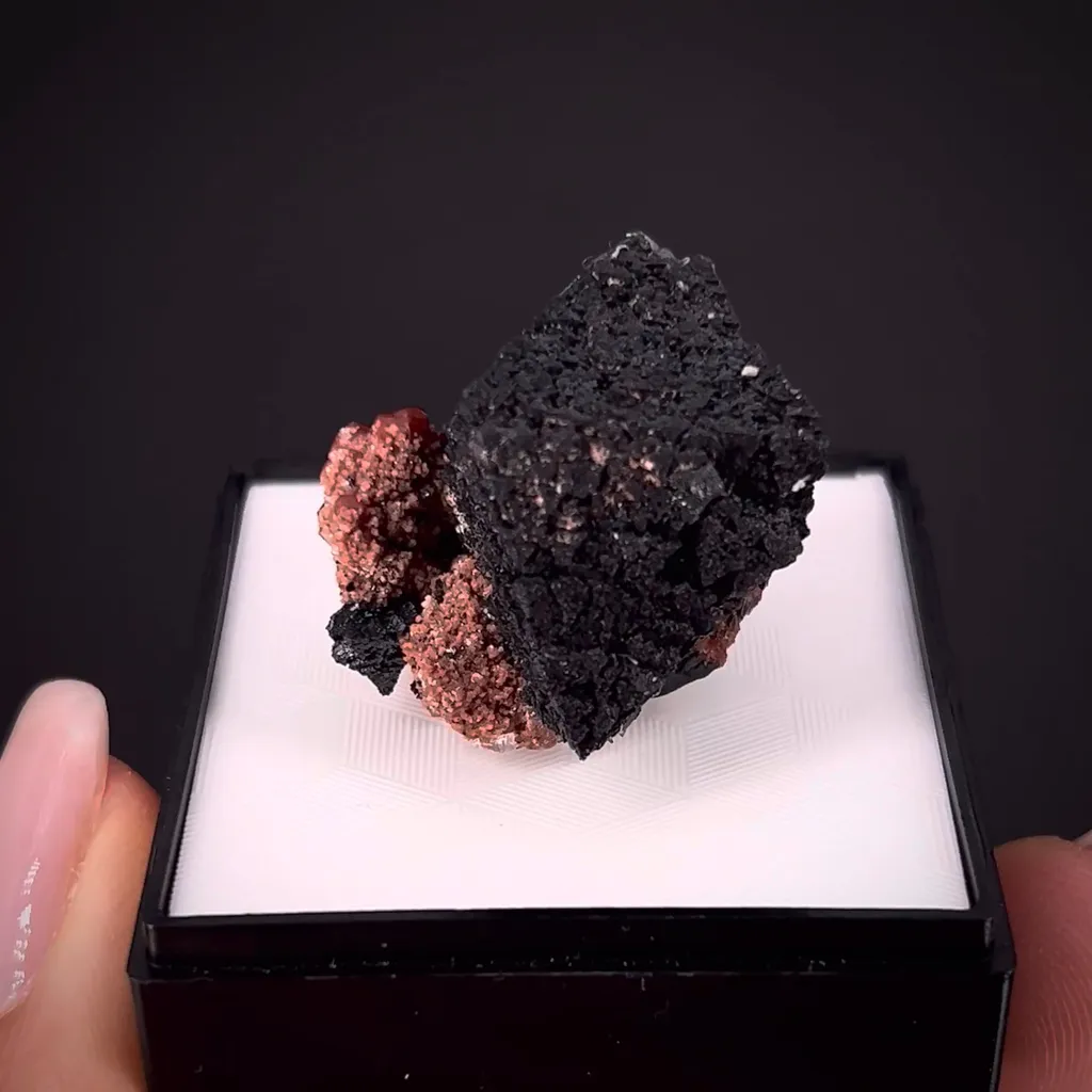 Hausmannite on Andradite Garnet - image 2