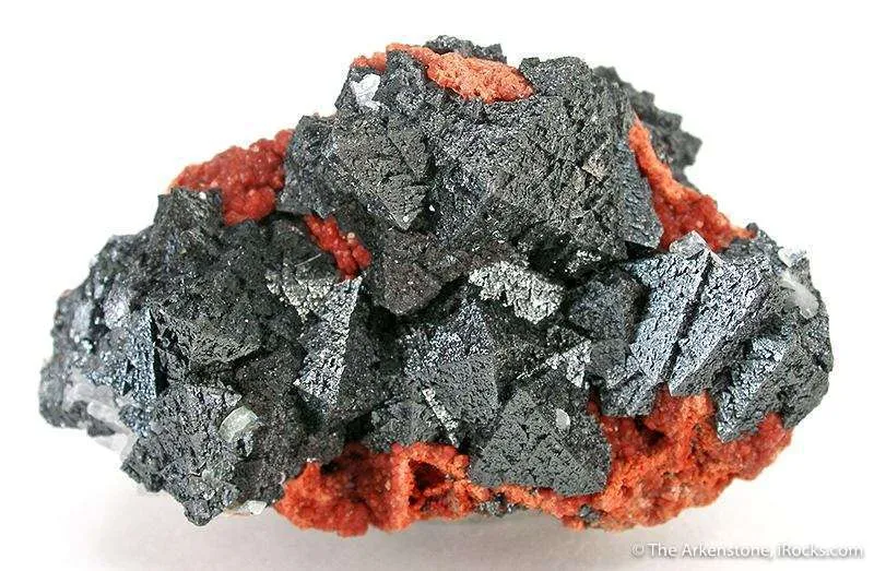 Hausmannite on Andradite Garnet image