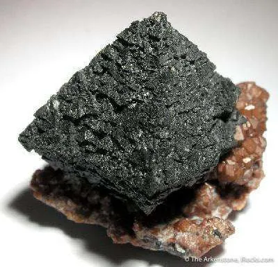 Hausmannite on Andradite Garnet - image 3