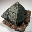Hausmannite on Andradite Garnet - image 1