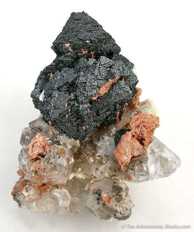 Hausmannite on Calcite image
