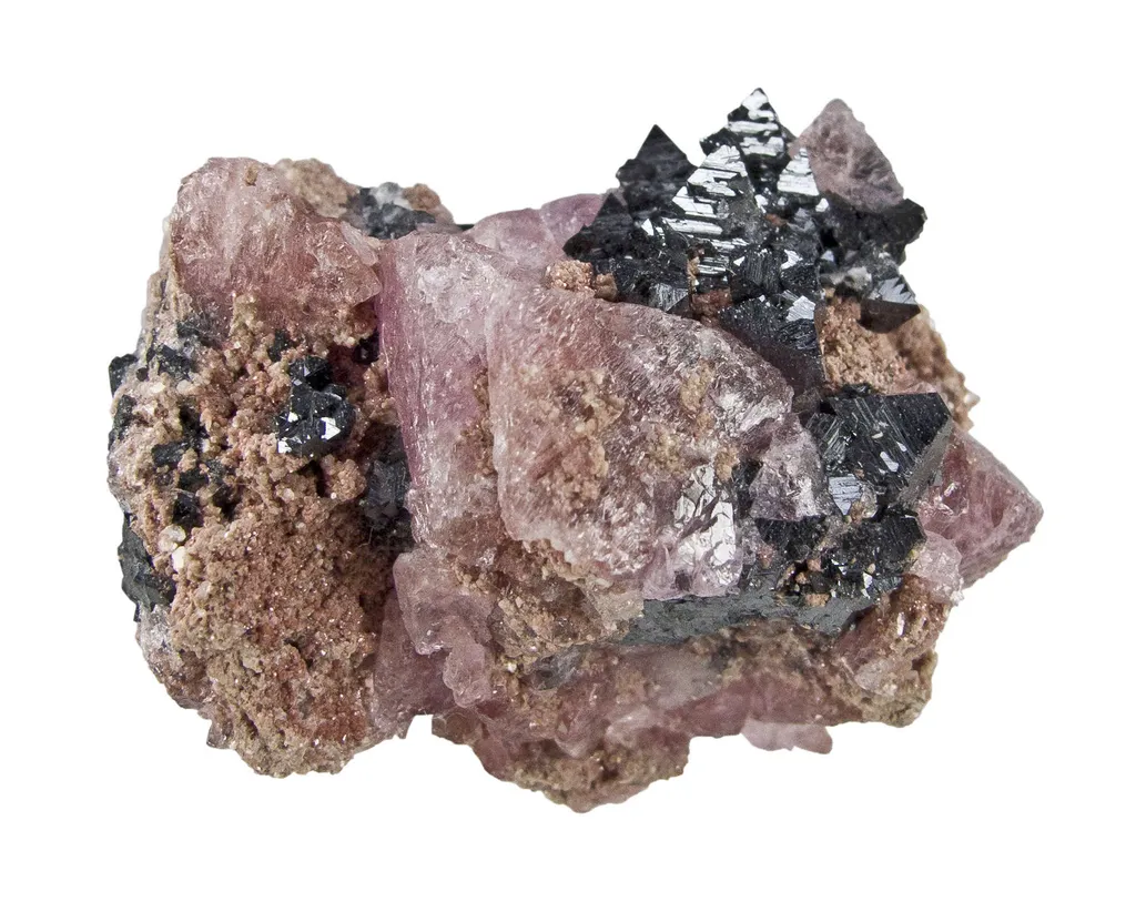 Hausmannite With Datolite image