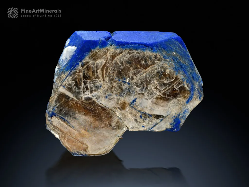 Hauyne var. Lazurite Pseudomorphing After Phlogopite image