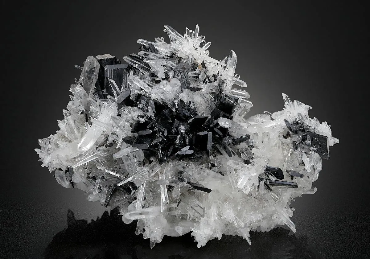 Hübnerite with Quartz - image 1