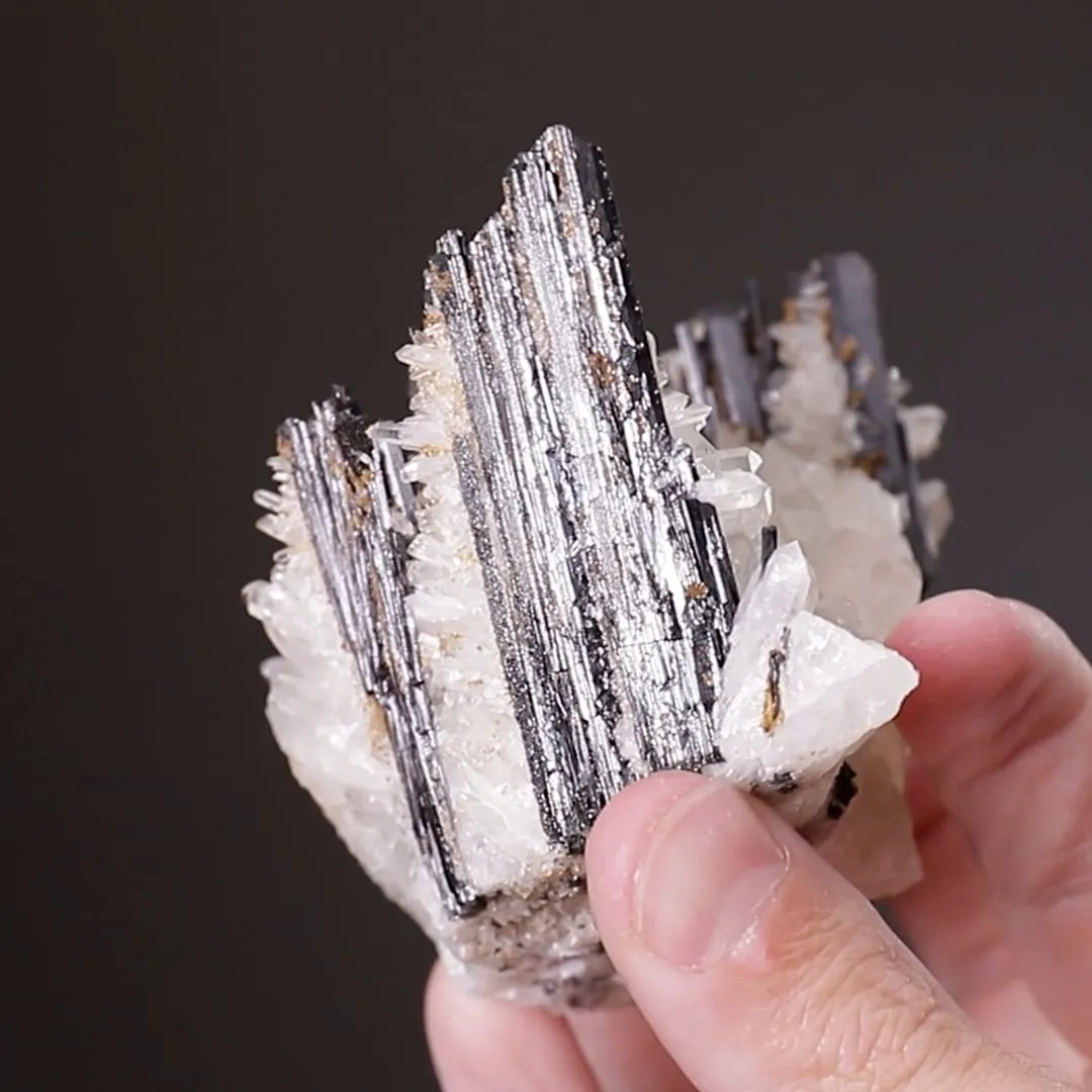 Hübnerite with Quartz - image 2