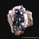 Hedenbergite on Calcite - image 1