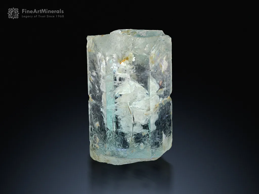 Helix Included Aquamarine from Shigar Pakistan image