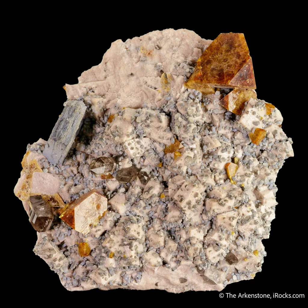 Helvine on Microcline with Muscovite - image 4