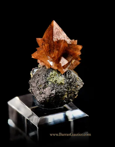 Helvite Genthelvite on Magnetite image