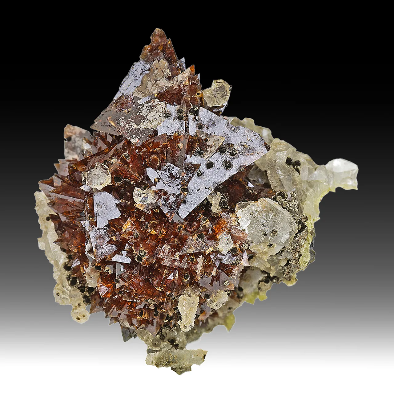 Helvite-Genthelvite with Quartz - image 1