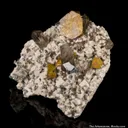 Helvite on Microcline with Quartz - image 3