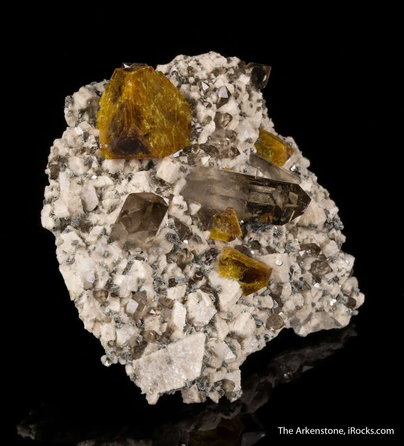 Helvite on Microcline with Quartz - image 5