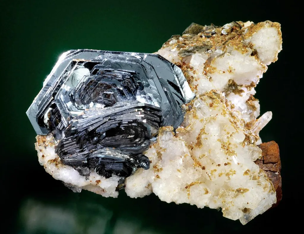 Hematite, adularian Orthoclase image