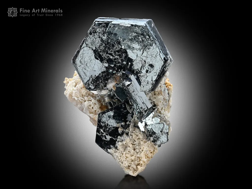 Hematite crystal on Matrix from Pakistan image