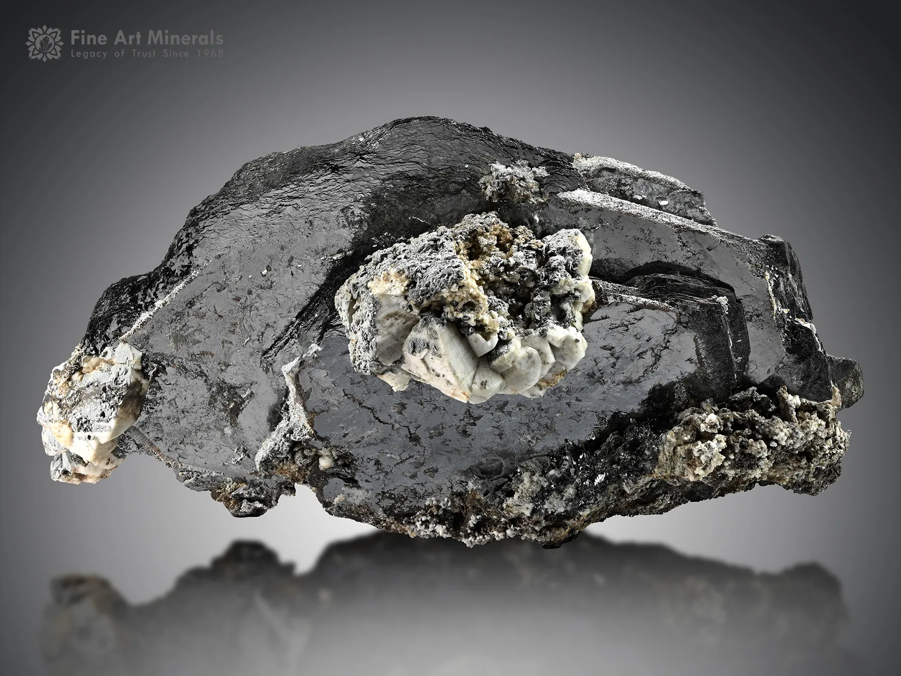Hematite Crystal with Albite from Tormiq Pakistan - image 1
